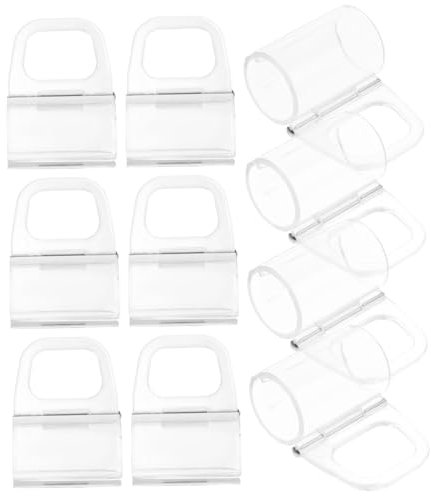 Alipis 10pcs Roller Shade Pulls Handle Clips for 20mm Diameter Rods Roller Blind Clips Spring Mechanism Suitable for Window Blinds and Curtain Valance
