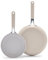 GreenLife Juego de sartenes antiadherentes de cerámica saludable de 8 y 10 pulgadas, sin PFAS, sin PFOA, apto para lavavajillas y horno, asas que se mantienen frías, cuerpo duradero, cocina versátil,