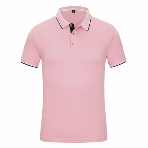 Womens Polo Shirts Short Sleeve Plain Golf Polo T Shirts UK Ladies Lapel Neck Quick Dry Gym Sports Tops Lightweight Comfy Moisture Wicking Tee Shirt Blouses 3-Button
