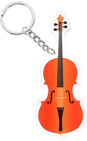 GARVALON Cello Schlüsselanhänger Schlüsselanhänger Für Autoschlüssel Taschendekoration Instrumenten Schlüsselanhänger Anhänger Niedliches Schlüsselanhänger Zubehör Niedliche