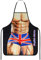 TOPWAYS Novelty Funny Apron, Kitchen Chef BBQ Baking Aprons for Men, Cooking Sexy Aprons Pinafore for Women, Prank Dress Joker Pinny Bib Secret Santa Funny Gifts (English Macho)