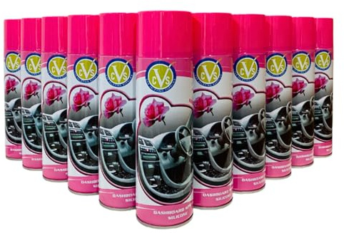 CVS Lot de 24 sprays en silicone pour tableau de bord : nettoie, fait briller et protéger les garnitures intérieures de voiture | Restaure l'éclat | Nettoyant intérieur de voiture – Élimine la saleté,