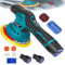 Akku Poliermaschine mit 150mm Polierschwamm, Exzenter Poliermaschine mit 8 Variable Geschwindigkeit, 22pcs Autopoliermaschinen Set mit 2*2.0Ah Akkus, Auto Poliermaschine LCD