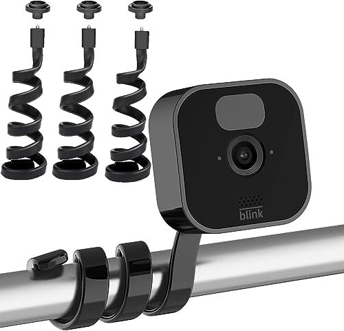 Gusfeliz Flexible Twist Mount for Blink XT, Blink XT2, Blink Mini, Blink Outdoor 4 (4th Gen) / (3rd Gen) Gooseneck Mount for Blink Outdoor Camera, 3 Pack