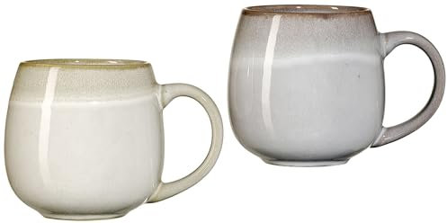 Ritzenhoff & Breker Kaffeebecher-Set Hygge, 2-teilig, sortiert, Weiß