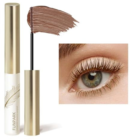 Brown Panorama Mascara, Wimperntusche Wasserfest, Mascara mit Seidig Bürste, Volumizing Curling, Extrem Lange Dense Wimpern, Wischfeste, Nicht Verklumpend, Make-up für Perfekten Hal