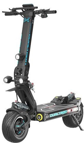 DUALTRON Trottinette Electrique Adulte X Limited LTD - 84V 60Ah, 2 Moteur 3000W, Autonomie jusqu'à 170km, 25km/h, Rapide puissante et Confortable, Noire
