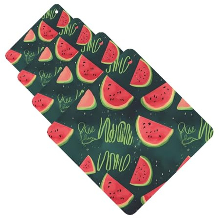 One in a Melon Auto-Lufterfrischer Karten Set mit 4 Stück Hängende Duftkarten für Kleiderschrank Badezimmer Auto Aromatherapie Tabletten Rückspiegel Anhänger Auto Lufterfrischer Langlebig
