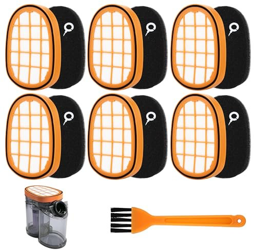 6filtros para Philips aspiradora Speedpro Max AquaC6812 FC6813 FC6822 FC6826 FC6723/01 FC6901-FC6904 XC7042/0 1XC8147/01 XC8045/01 para Philips Vacuum Cleaner para Philips Aspirateur FC500