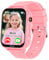 MOONKIDS Kinder Smartwatch, Smartwatch Kinder mit GPS und Telefon, Armbanduhr Kinder Junge, Smart Watch Kinder, Kinderuhr mit Voice Chat, SOS, IP68, Wasserdicht, Spiel (Rosa-4G)
