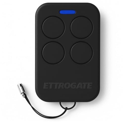 Telecomando per apertura cancelli elettrici/garage universale, 4 tasti, programmabile, Compatibile con HORMANN, HSM4 868 MHZ, Compatibile con MHOUSE, TX4, TX3, GTX4, Compatibile con RIB LITHIO