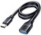 Cable tipo C macho a USB hembra de 5 Gbps, transferencia de datos para smartphones, tabletas, portátiles y más línea de datos de fuente de alimentación
