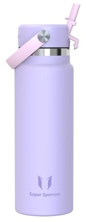 Sparrow Metal Water Bottle with Straw Insulated Water Bottles Drinks 1L