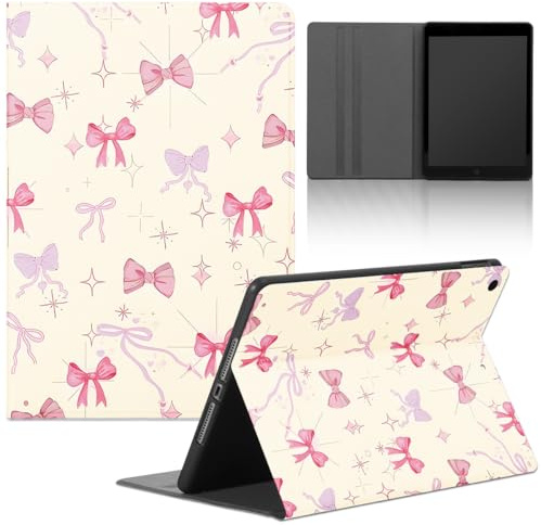 Stradvnaly Tablet Cover per Honor Pad X9 11,5,Cartoon Modello Aesthetics Custodia Stand Multi-Angoli Antiurto PU Flip Cover Bumper Silicone Case,Stella Rosa Fiocco Viola