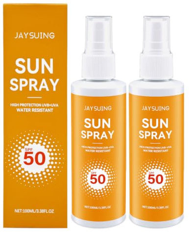 2PCS Sonnenspray LSF 50,Sonnenschutz spray 50,Sonnencreme Sprays | Sonnenspray LSF 50,Sonnenschutz spray 50,Sonnencreme Sprays,Sonnenschutzspray,Wasserfest,Transparent für umfassenden Schutz