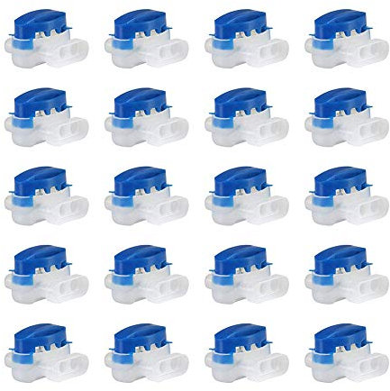 Surenhap 20 Pieces Connecteurs de Câble Remplis des Résines pour Les tondeuses à Gazon Robots Connecteurs de câbles Jardin et extérieur