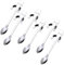 ESRISE Cucchiaino da Caffè Gatto in Acciaio Inossidabile Sospeso Carino Gattini Cucchiaini Mescolatore per tè, zuppa, zucchero, dolce, antipasto, condimento (d'argento -s)
