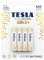 TESLA BATTERIES GOLD+ AAA Maximum Power Alkaline Batteries, 10- Year Shelf Life, A Long-lasting Battery Life, Leak-free, 4 count [Pack of 1]