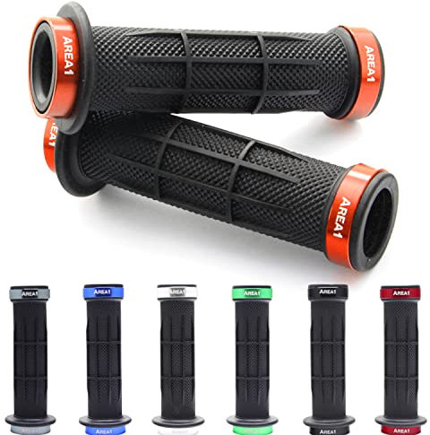 Lenkergriffe kompatibel mit RX 125, SX125, RX50, SX 50 Factory,(Stripe/Orange)