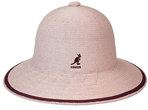 Kangol Tropic Wide Brim Stripe Cloth Hat by Women/Men - Sun Summer Beach Spring-Summer - M (56-57 cm) Rose