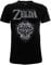 Zelda-Legend of Camiseta Negra Original Nintendo 100% Producto Oficial Proteger Shiled T-Shirt Hombre (XS)