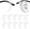 PTSLKHN Soft Silicone Eyeglass Ear Hooks, 10 Pairs of Non-Slip Eyeglasses Ear Grips for Glasses, Sunglasses, Reading Glasses, Clear, 42*11mm