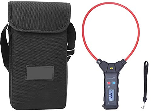 Pinza amperometrica per bobina, pinza amperometrica flessibile multifunzionale Pinza amperometrica per corrente di dispersione AC, con LCD, con funzione di retroilluminazione