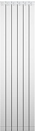 Fondital 82MAM01406 Radiatore in alluminio estruso Garda DUAL 80, 1800 mm, 6 elementi, bianco