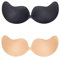 Push Up BH 2 Stück - Selbstklebend, Rückfrei, Unsichtbar, Ohne Träger für Badeanzug, Kleid, Hochzeitskleid - Schwarz & Nude