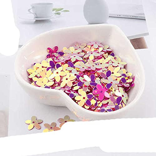 Pailletten Matt Rosa Farbe Lentejuela 10mm Tasse Fünf Finger Blume Pailletten Pailletten Nähen Hochzeit Handwerk Frauen Kleidungsstücke Zubehör-JG Rose