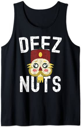 Deez Nuts Nutcracker Funny Ugly Christmas Pajama Nutcracker Tank Top