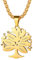 Suplight Prénom personnalisé Collier Arbre de Vie 7 Prénoms Gravé Acier Inoxydable Chaîne Arbre de Vie pour Famille avec Chaîne 55cm+5cm Bijoux Personnalisé Fête des Mère Anniversaire Noël