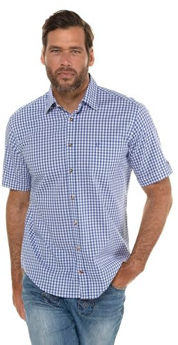 JP 1880 Karohemd Chemise 1/1, Helles Blau, 8XL Homme