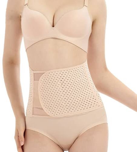 Narunii Postpartale Bauchband Postpartale Unterstützung Bauch Gürtel Body Shaper Bauchgurt nach Geburt,High Elastischen Korsett Bauch Gürtel Bauchgurt nach Geburt (M Taille:65-84cm)