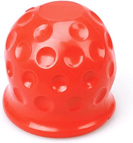 SZCXDKJ Trailer Hitch Ball Cover Universal 50mm Tow Bar Ball Cover Black, made of rubber, Tow Ball Cover, Rubber Ball Cover, Tow Bar Cover, car wash proof, abrasion & dirt protection #Red