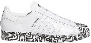 adidas Scarpe Originals Superstar da uomo Cloud White/Core Black/Signal Pink, Bianco nuvola/nero nucleo/rosa segnale, 8 US