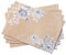 Maison d' Hermine Pretty Autumn 100% Baumwolle Set mit 4 Tischsets für den Esstisch | Küche | Hochzeit | Alltag | Dinnerpartys | Thanksgiving/Weihnachten (33CM x 48CM)
