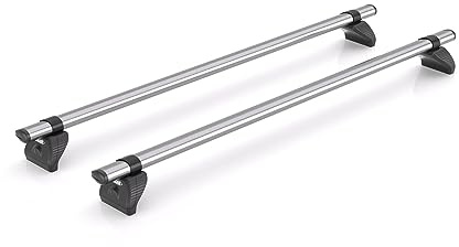 Van Demon Rhino Kammbar Fleet 2 Roof Bars for VW Transporter 2002-2022 Models Alloy Steel Roof Rack Rails - Suitable for T5/T6 Models