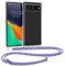 kwmobile Necklace Case kompatibel mit Google Pixel 6 Hülle - Silikon Cover mit Handykette - Band Handyhülle Lavendel Violett Hellblau Transparent