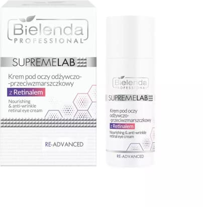 Bielenda Professional Supremelab Augen Nährstoff Anti Falten Creme mit Retinal, 15ml