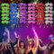 SZHFU 36 Pcs Neon glasses Party, Shutter Unisex 6 Colors Party Flashing glasses, 3 Modes light up glasses, Led glasses neon accessories, for Christmas Halloween Wild Clubbing Birthday Party (36 Pcs)