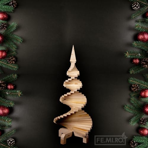 Albero di Natale in legno altezza 120cm