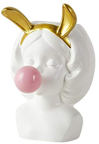 OQHAIR Girl Blowing Bubbles Succulent Flower Pot Vinyl Flower Pot Home Table Decoration Can Be Decorated In Various Styles