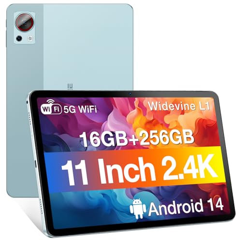 DOOGEE T30S 2025 Newest 11 Inch Android Tablets With SIM Card Slot, 16GB RAM+256GB ROM(1TB TF), Octa-Core,2.4K Display, 8580mAh, 5G WIFI, Bluetooth 5.0, 13MP+8MP, GPS, Android 14,2-Year Warranty-Blue