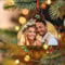 Personalised First Christmas Bauble as Mr & Mrs Xmas Tree Decoration Custom For Newly Married 2024 Gifts (Custom Image)