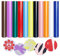 Tintnut 3D Flockfolie Plotterfolie Textil,Mehrfarbig 11, Pack of 11, 30cmx25cm für kreative Bügelbilder - Perfekt für Cricut, Plotter und Transferpressen