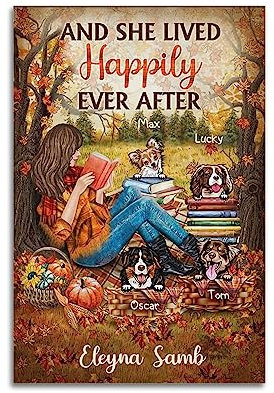 ONZS Film- und Fernsehposter And She Lived Happily Ever After, klassisches Poster, Album, Poster, Jugendzimmer, Wanddekoration, 30 x 45 cm, ungerahmter Stil