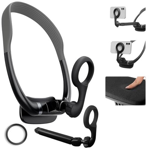 Support de Cou pour Selfie, Support MagnéTique pour TéLéPhone Portable pour Les Selfies POV/Vlog, Convient pour Tous Les TéLéPhones Portables