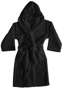 SOFFICIOSO Accappatoio Unisex in Spugna Uomo Donna con Cintura E Cappuccio Sophie XXXL Nero