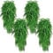 NANQWIN Hanging Plants for Autumn Decorations, Green Home Decoration, Artificial Vine Leaves for Indoor and Outdoor (4 Pack D)